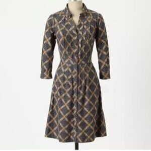 Maeve by Anthropologie Wightwick Manor Mini Corduroy Shirt Dress